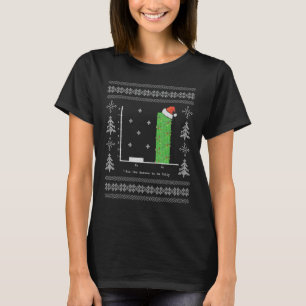 Christmas Carol Math Bar Graph Ugly Christmas T-Shirt