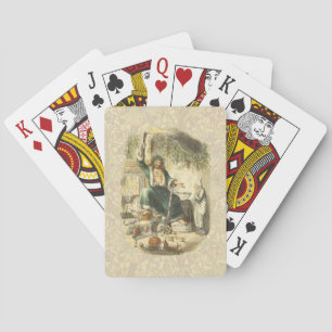 Christmas Carol Scrooge Ghost Present Artwork Playing Cards