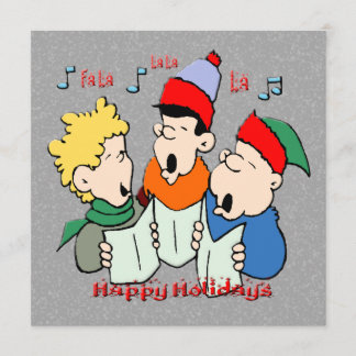 Christmas Carolers Christmas Invitation