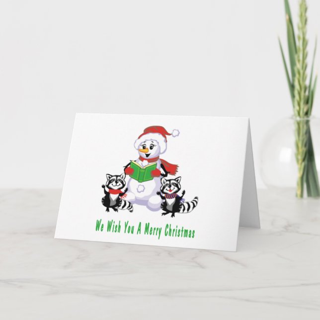 Christmas Carolers Holiday Card (Front)