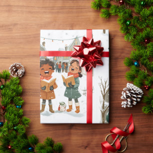Christmas Carolers  Wrapping Paper