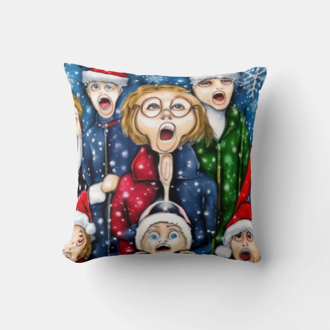 Christmas Caroling Cushion (Front)