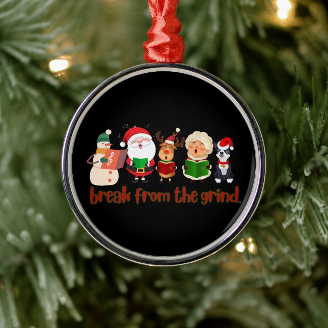 Christmas Caroling Ornament (Tree)