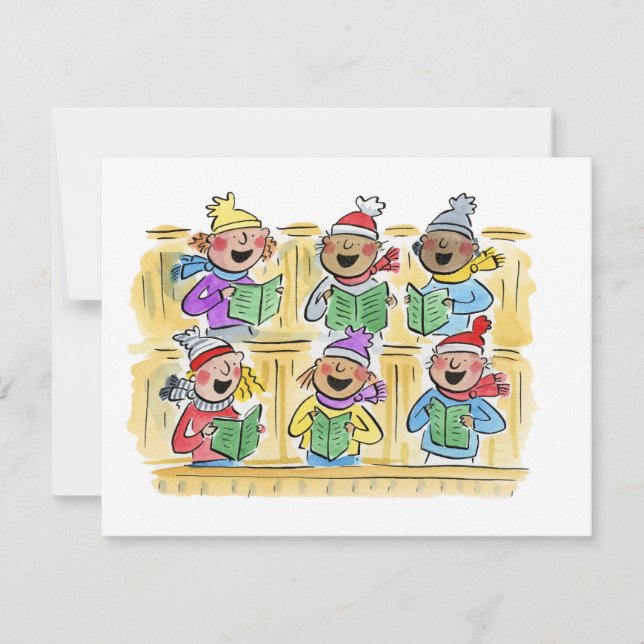 Christmas Carollers Invitation (Front)