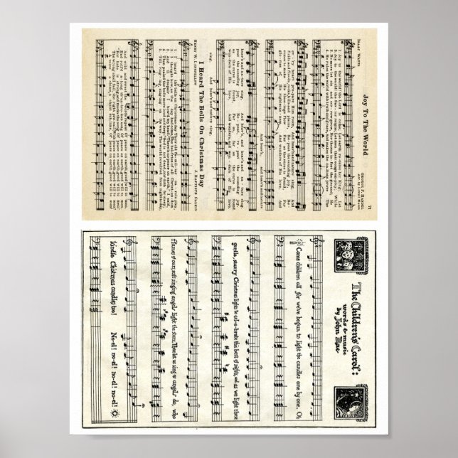 Christmas Carols: Joy to the World, The Children's Poster (Front)