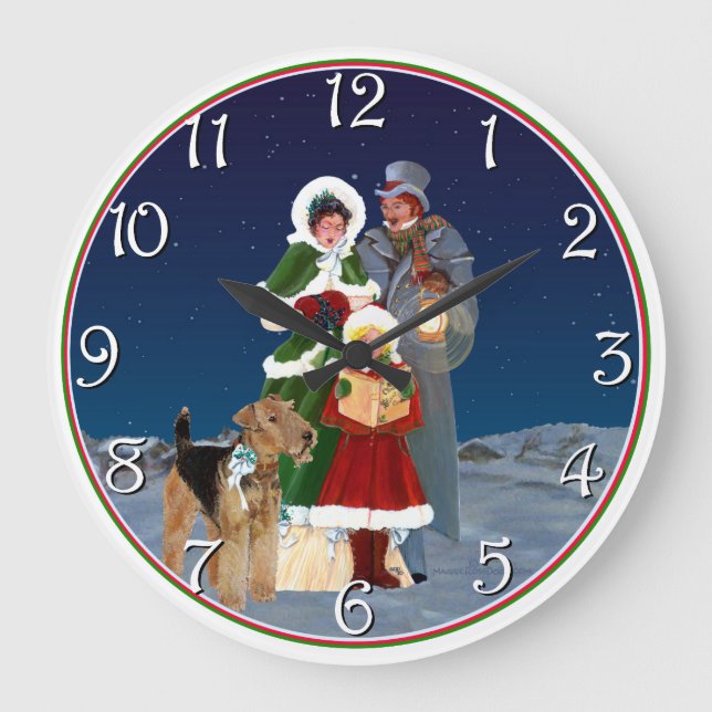 Christmas Carols Large Clock (Front)