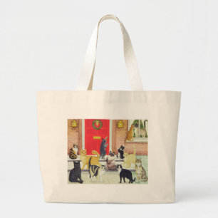 Christmas Carols Large Tote Bag