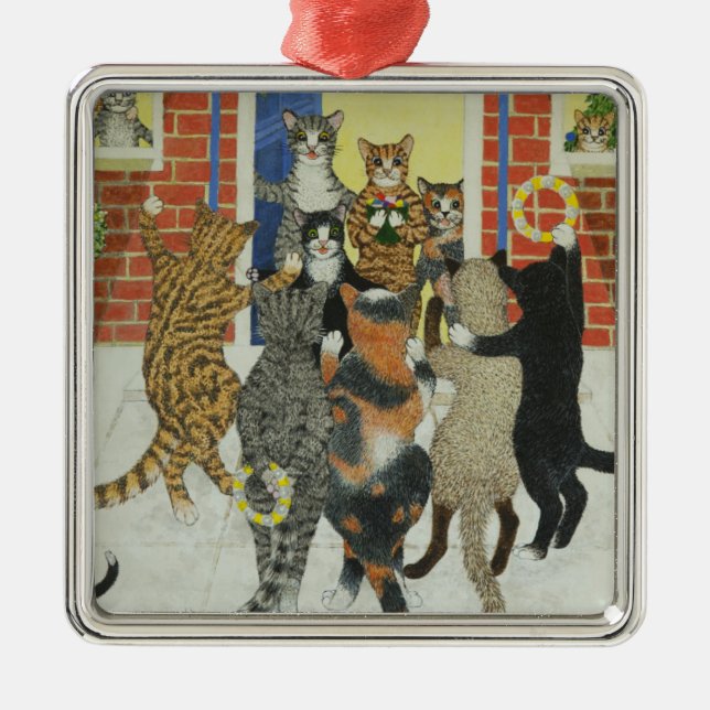 Christmas carols metal tree decoration (Front)