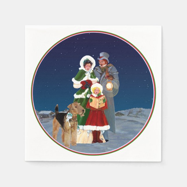 Christmas Carols Napkin (Front)