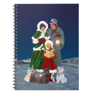 Christmas Carols Spiral Notebook