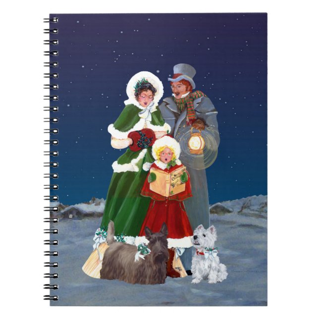 Christmas Carols Spiral Notebook (Front)