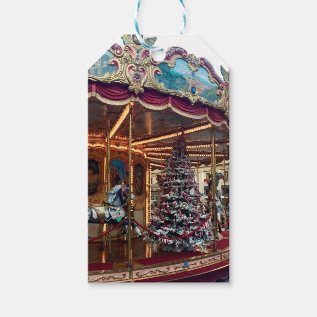 Christmas Carousel Gift Tags (Front)