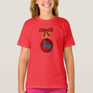 Christmas Carousel Horse Cute Holiday T-Shirt
