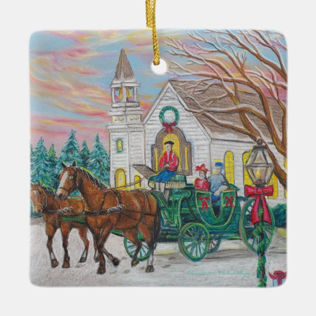 Christmas Carriage Ornament (Front)