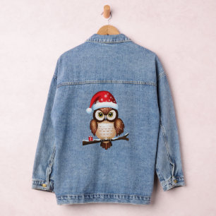 Christmas cart denim jacket
