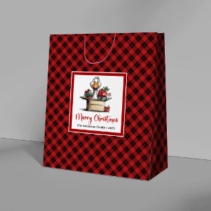 Christmas Cartoon Goose Humour Playful Gift Bags