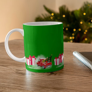 Christmas cartoons green COFFEE MUG