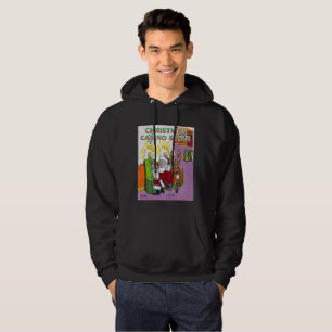 Christmas Casino Style black hooded sweatshirt