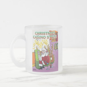 Christmas Casino Style frosted mug
