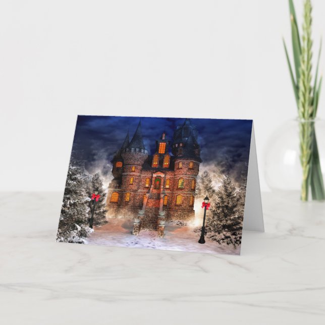 Christmas Castle Holiday Card (Front)