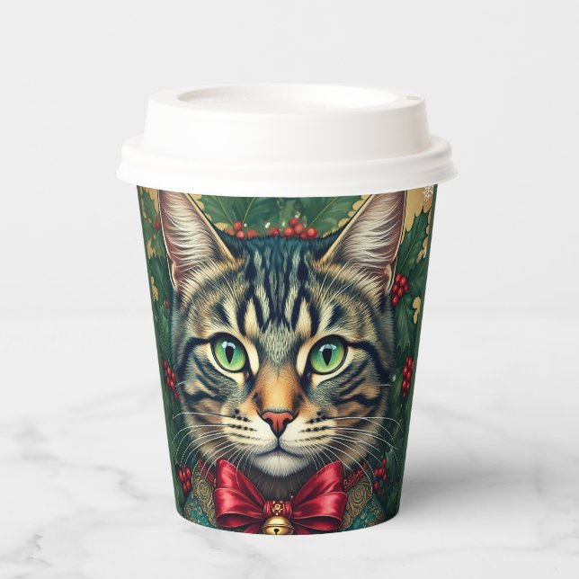 Christmas Cat 2024 Paper Cups (Front)