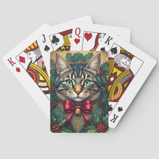 Christmas Cat 2024 Playing Cards (Back)