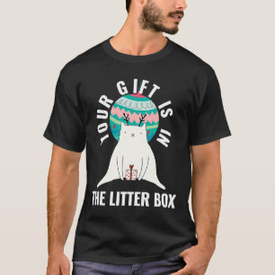 Christmas Cat and Litter Box T-Shirt