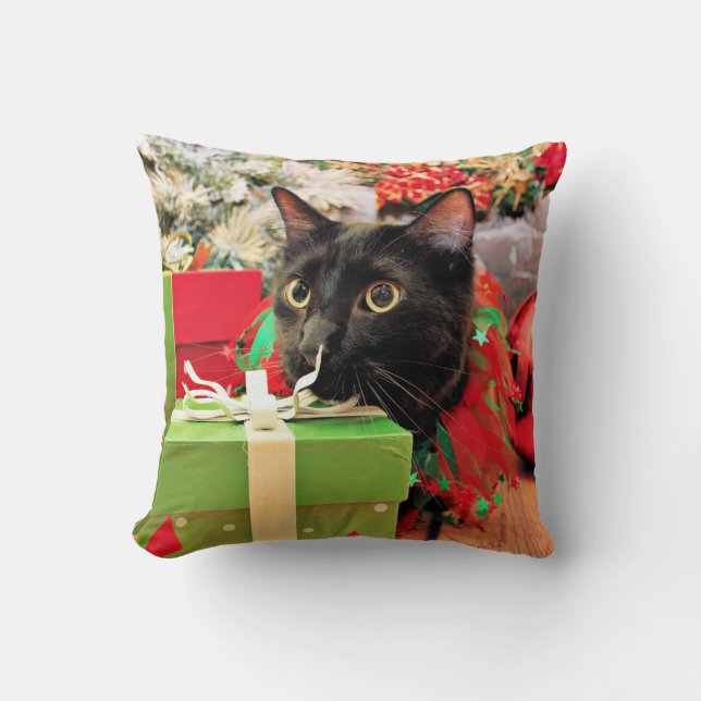 Christmas - Cat - Bentley Cushion (Front)