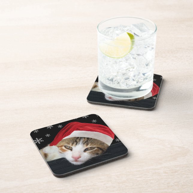 Christmas Cat Coasters (Right Side)