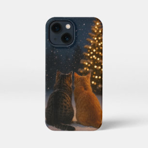 Christmas Cat Couple iPhone Case 13 mini