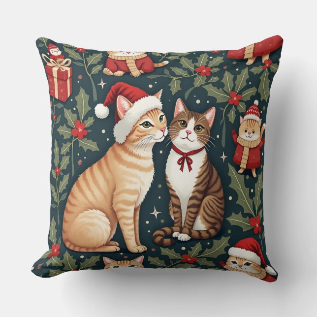 christmas cat cushion (Front)