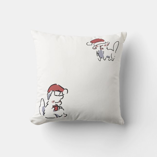 Christmas Cat Cushion (Front)