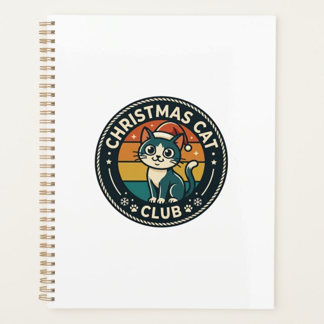 Christmas Cat Cute Kitty Design - Christmas Cat Cl Planner (Front)