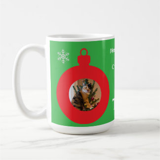 Christmas Cat Decorated Coffee Mug