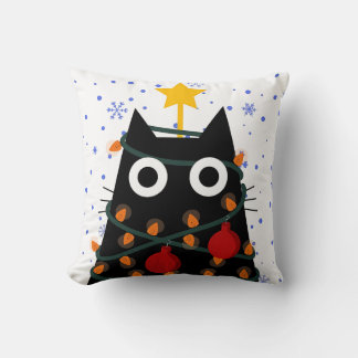 Christmas Cat Decorative Aesthetic Cushion