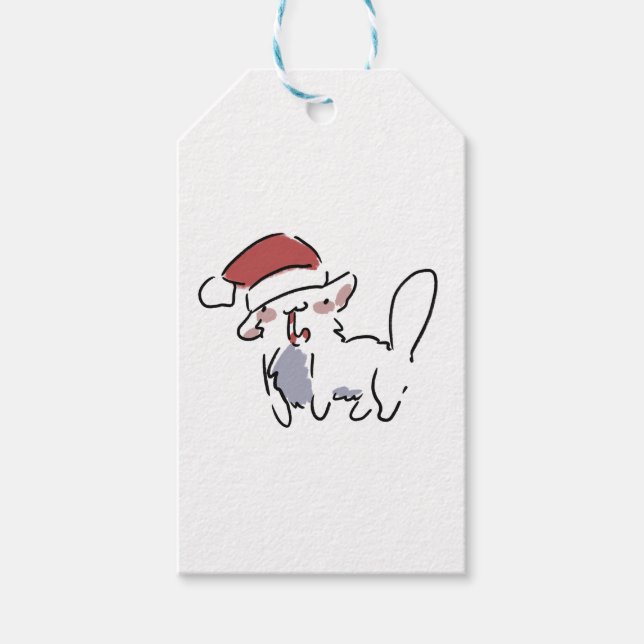 Christmas Cat Gift Tags (Front)