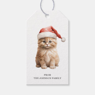 Christmas Cat Gift Tags