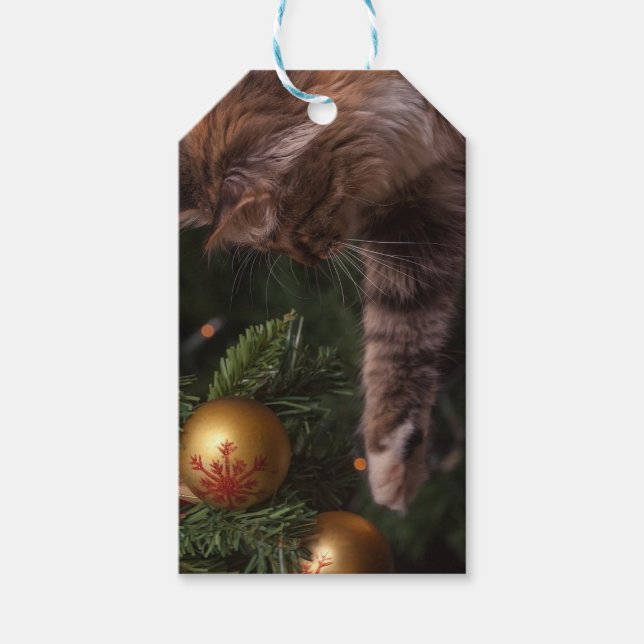 Christmas Cat Gift Tags (Front)