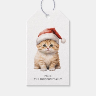 Christmas Cat Gift Tags