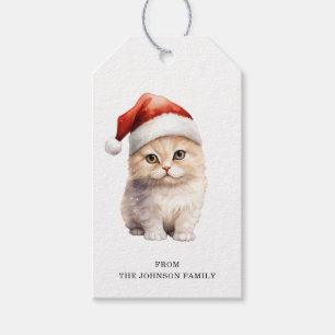 Christmas Cat Gift Tags