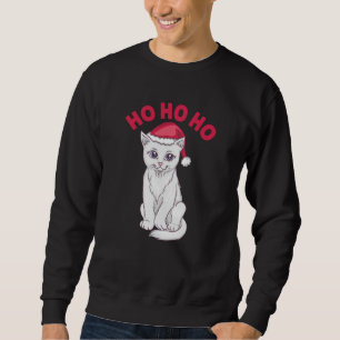 Christmas Cat Ho Ho Ho Sweatshirt