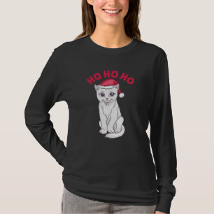 Christmas Cat Ho Ho Ho T-Shirt