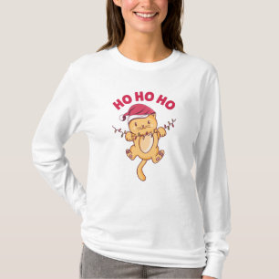 Christmas Cat Ho Ho Ho T-Shirt