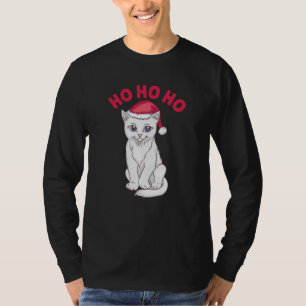 Christmas Cat Ho Ho Ho T-Shirt