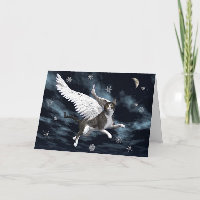 Christmas Cat Holiday Card (Front)