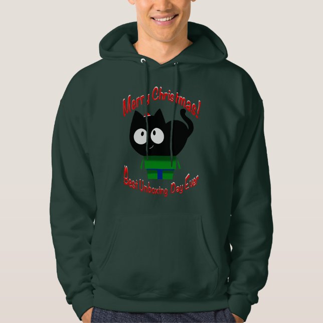Christmas cat hoodie (Front)