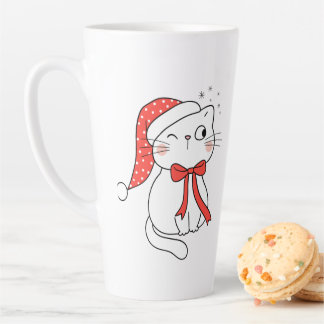 Christmas Cat Latte Mug