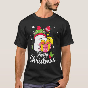 Christmas Cat Merry Christmas Party Santa Christma T-Shirt