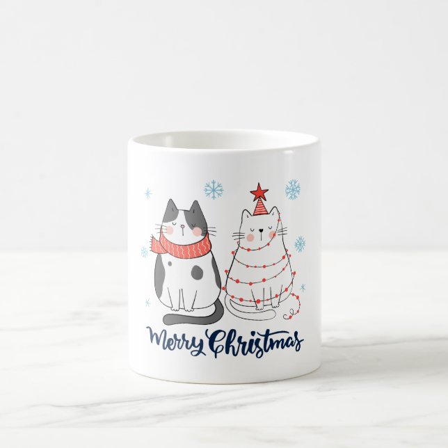 Christmas Cat Mug (Center)