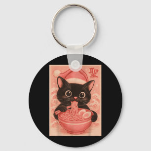 Christmas Cat Pink Santa Kawaii Anime Christmas Ra Key Ring